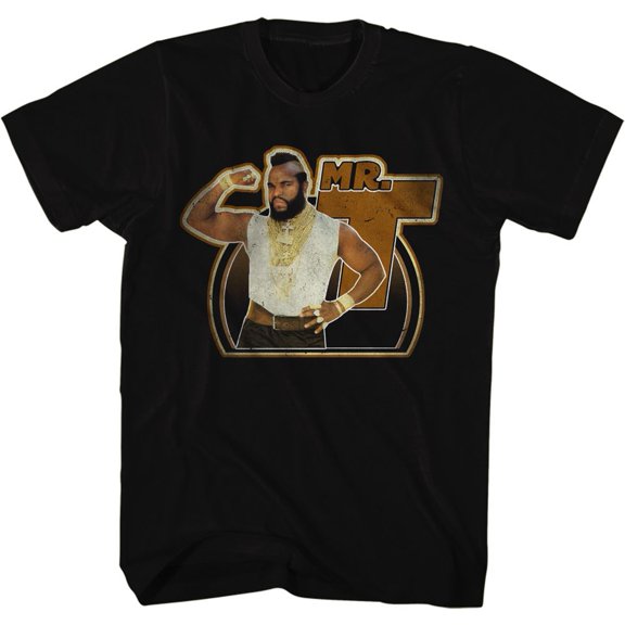 Mr. T Gun Black Adult T-Shirt 4Xl