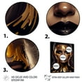 thumbnail image 3 of Designart Sensual Liquid Gold Woman VII Floating Frame Wall Art, 3 of 5
