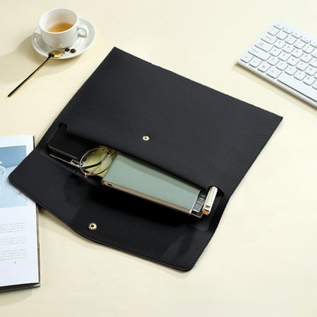 Horivan 1 Counts Leather Document Organizer Waterproof File Folder with Removable Hand Strap for Office School Travel Storage Pouch Business Portfolio Case Horivan 1 Counts Leather Document Organizer Waterproof File Folder with Removable Hand Strap for Office School Travel Storage Pouch Business Portfolio Case