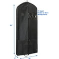 thumbnail image 2 of Simple Houseware 60-Inch Heavy Duty Garment Bag w/Pocket for Suits, Tuxedos, Dresses, Coats, 2 of 6