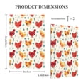 thumbnail image 3 of Balery Colorful Flower Chickens for Duplex Wall Plates Kit, Electrical Outlet Covers, Standard Size 1-Gang 5.0" x3.0", Electric Receptacle Plug Covers-Style V, 3 of 6