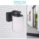 thumbnail image 3 of Aplique de pared para exterior, aluminio gris antracita, E27, cristal, iluminación exterior, IP44, resistente al agua, para jardín, patio, balcón, terraza y garaje., 3 of 4
