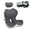 with Headrest, variant on Memory Foam Seat Cushion with Integrated Lumbar Support, Ergonomic Chair Cushion for Office Chair, Car Seat and Wheelchair, Washable Cover, Gray White, 16.53 x 18.11 x 14.96 Inch