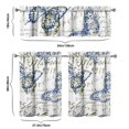 thumbnail image 6 of Kitchen Curtains 36 Inch Short - 3 Panel Set with Colorful Butterfly Floral Pattern, Rod Pocket Window Curtain, 100% Polyester for Butterfly Lovers, Farmhouse, Kitchen, Bedroom, Easy Wash, 6 of 6