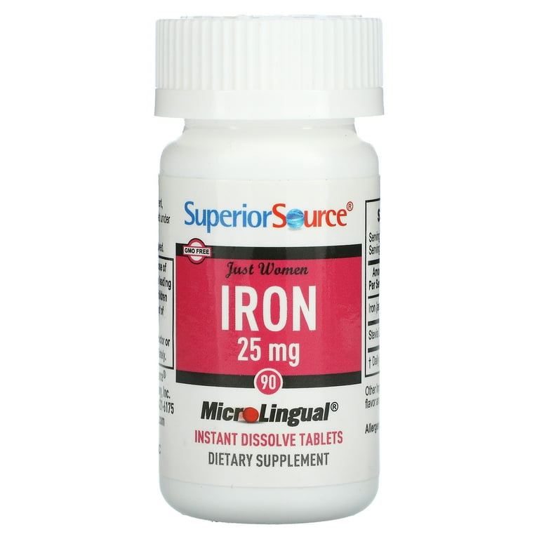 Superior Source - Just Women Iron 25 mg. - 90 Quick Dissolve Tablets