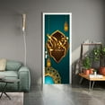 thumbnail image 3 of ZPAQI Eid Mubarak Ramadan Decoration PVC Wallpaper 3D Door Sticker Wall Mural, 3 of 5