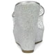 thumbnail image 4 of Sandalias de cuña con plataforma y purpurina para mujer Plata 37, 4 of 5