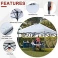 thumbnail image 6 of ABCCANOPY 8 ft x 8 ft Easy Pop up Outdoor Portable Instant One Push Function Canopy Tent with Air Vent, White, 6 of 8