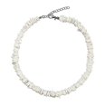 thumbnail image 4 of Shell Choker Necklace Adjustable White Clam Chips Seashell Hawaiian Summer Beach Jewelry, 4 of 5