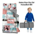 thumbnail image 3 of Kainsy Custom Deer Toddler Sleeping Mat for Girls, Personalized Name Pink Kindergarten Nap Mats for Kids, Personalized Girls Sleeping Bag with Pillowcase and Nap Blanket, 3 of 9