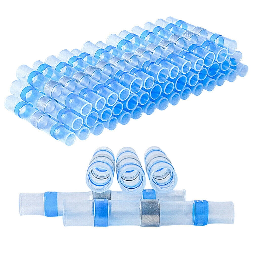 500PCS Heat Shrink Solder Seal Sleeve Connectors Waterproof Crimp Butt Terminals