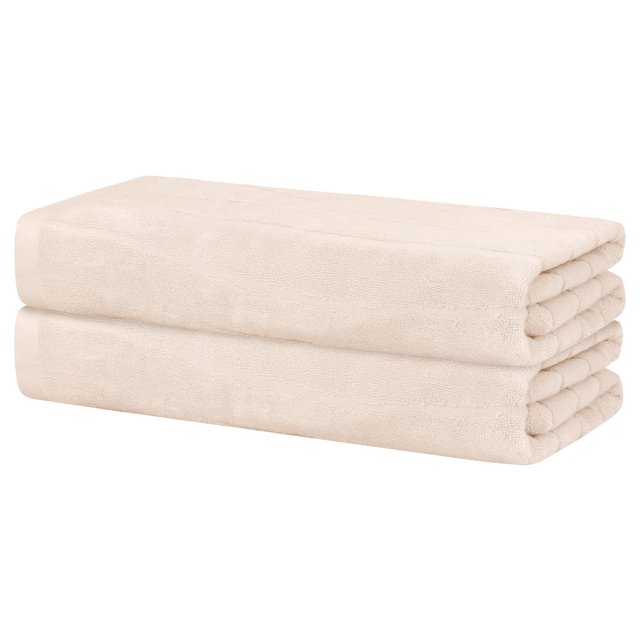 Toalla de baño de 2 piezas Regal Woven, de secado rápido, tamaño grande, suave, ligera y altamente absorbente, color rosa 28' x 56'