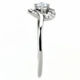 thumbnail image 4 of Womens Silver Rings High polished (no plating) 316L Stainless Steel Ring with AAA Grade CZ in Clear DA106, 4 of 5