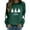 Dark Green, variant on Womens Sweatshirt Christmas Long Sleeve Crewneck Casual Print Pullover Tops
