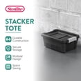 thumbnail image 2 of Caja de Almacenamiento Sterilite Apilable de 4 Galones Negra, 2 of 9