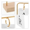 thumbnail image 3 of FRCOLOR Creative Golden Standing Desk Calendar for Home with Paper Wood and Iron, 3 of 8