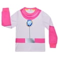 thumbnail image 6 of Rongking Princess Pink 2-Piece Pajamas Sets for Girls, Long Sleeve Suit, Size 3-9 Year, 6 of 7