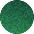 thumbnail image 1 of Ahgly Company Machine Washable Indoor Square Transitional Deep Emerald Green Area Rugs, 3' Square, 1 of 7