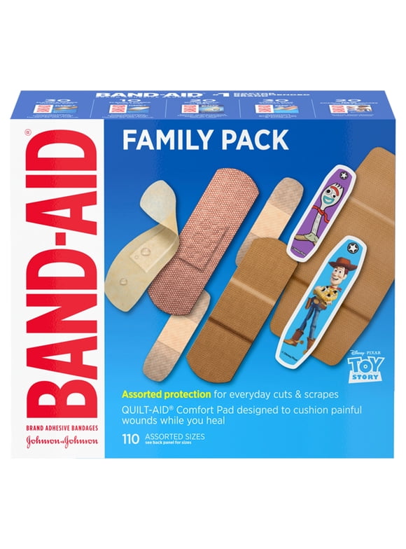 Band-Aid Brand Adhesive Bandage Family Variety Pack, Assorted, 110 ct