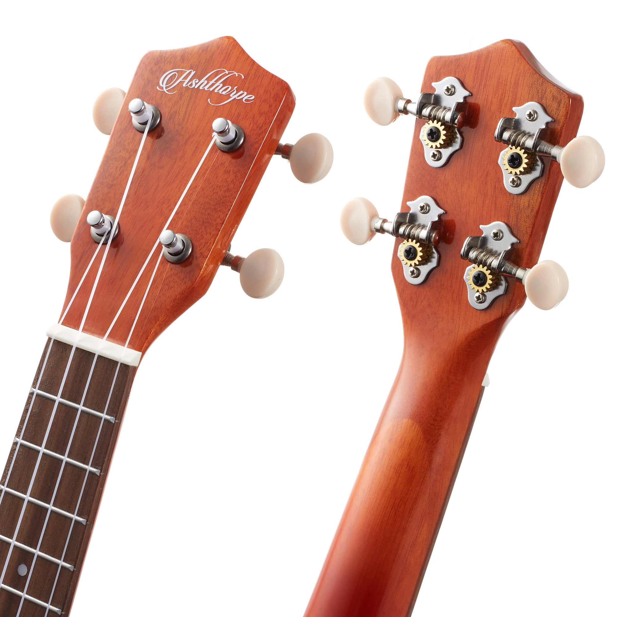 Ashthorpe Soprano Ukulele for Beginners, 21-inch Uke Bundle Kit for Kids - Two-Tone
