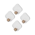 thumbnail image 4 of Ganchos para Toallas Perfecl 4 Piezas Ganchos Multifuncionales Colgador Decorativo Blanco, 4 of 8