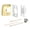 Gold, variant on Industrial Door Strikes Plate set with Reinforced Latches Designs Home Door Strikes Plate Easy to Use for Enhanced Security