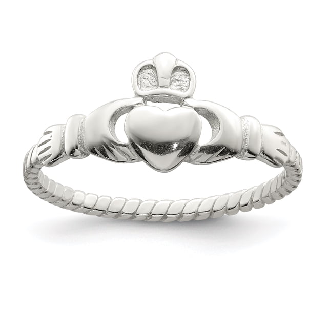 925 Sterling Silver Claddagh Ring Celtic