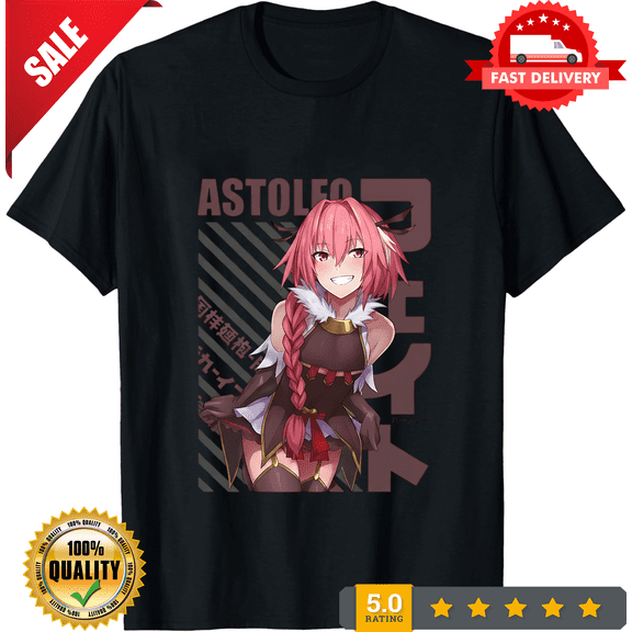 Reprint Rare Unisex Fate GO Astolfo Anime T-Shirt, Femboy Manga Shirt, LIMITED EDITION-TH73935