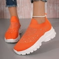 thumbnail image 6 of Ierhent Womens Walking Sneakers Women's Slip On Sneakers Wide Width Available(Orange,9), 6 of 6