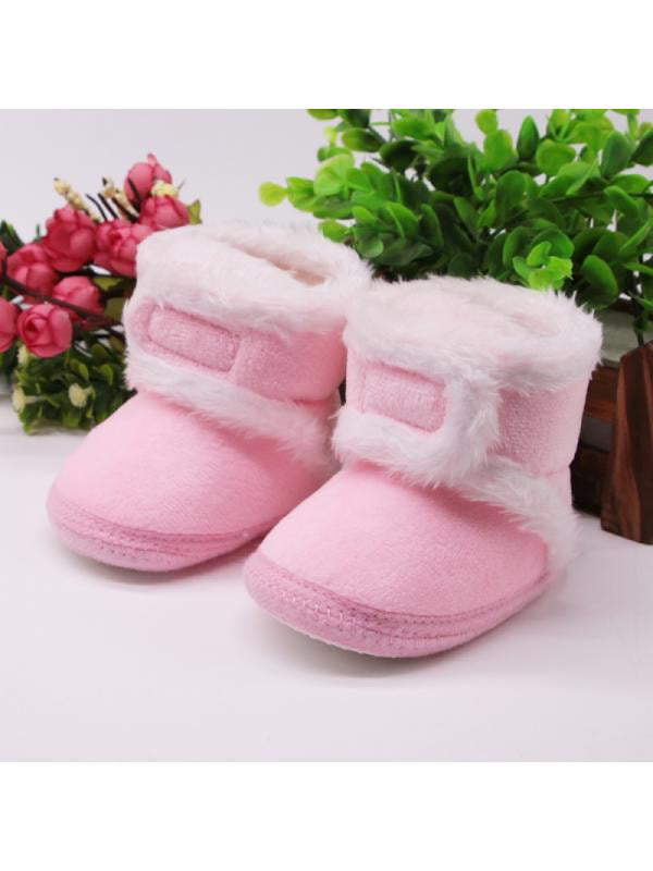 Kolylong Baby Autumn Keep Warm Soft Sole Snow Boots Soft Crib Shoes Toddler Boots 6~12M , Khaki UK:2 