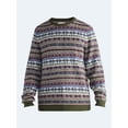 thumbnail image 6 of Free Assembly Men's Fair Isle Sweater with Long Sleeves, Midweight, Sizes XS-3XLT, 6 of 6