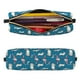 thumbnail image 2 of Balery Festive Dachshund Fun Estuche de Lápices de Cuero Impreso, Estuche para Suministros de Arte, Estuche de Lápices con Cremallera, Estuche de Almacenamiento de Papelería, 2 of 7