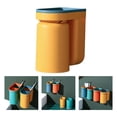 thumbnail image 1 of Soporte de Cepillo de Montado en La Pared con Taza de Gárgaras, Caja de Almacenamiento de Cepillo de de Drenaje de Agua le para Amarillo Macarena Porta cepillo de dientes, 1 of 8