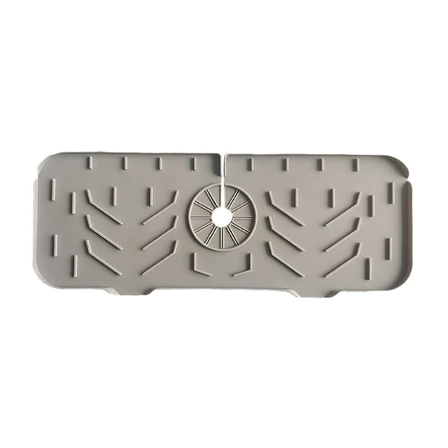 Binwennn New Silicone Faucet Silicone Mat Kitchen Bathroom Faucet Mat Silicone Drain Mat Gadgets Bottle Storage System