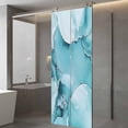 thumbnail image 3 of Marble Texture Window Privacy Film Blue White Cloudy Metallic Pattern Decorative Glass Window Film UV Blocking Static Cling Non-Adhesive Sticker Covering for Home Door 29.5 x 78.7 inches, 3 of 7