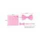 thumbnail image 5 of Conjunto de corbata de hombre de color sólido INSPIRE CHIC para el Día del Padre, corbata de moño preatado y pañuelo de bolsillo, corbatas para bodas y negocios, rosa, talla única, 5 of 7