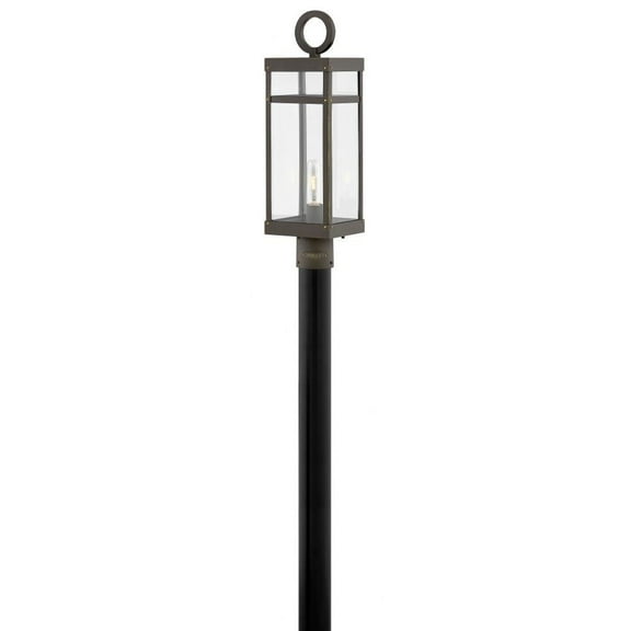 1 Light Medium Outdoor Post or Pier Mount Lantern in Transitional Style 6.5 inches Wide By 22.75 inches High-Oil Rubbed Bronze Finish-E26 Medium Lamp