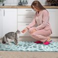 thumbnail image 3 of White and Blue Of Animal Print Kitchen Rugs Sets Of 2,Anti Fatigue Kitchen Mat Rugs Non Slip Washable,Decorative Kitchen Floor Mats for Kitchen,Sink,Laundry,17"x30"+17"x47", 3 of 7