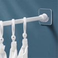 thumbnail image 3 of Nail-Free Pole Bracket Shower Retainers Mounts Racks Home White, 3 of 5