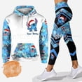thumbnail image 3 of 2024 ángulo 3D sudadera con capucha conjunto de mujer pantalones de yoga deportes puntada yoga sudadera con capucha polainas moda ropa deportiva mujer ropa, 3 of 5
