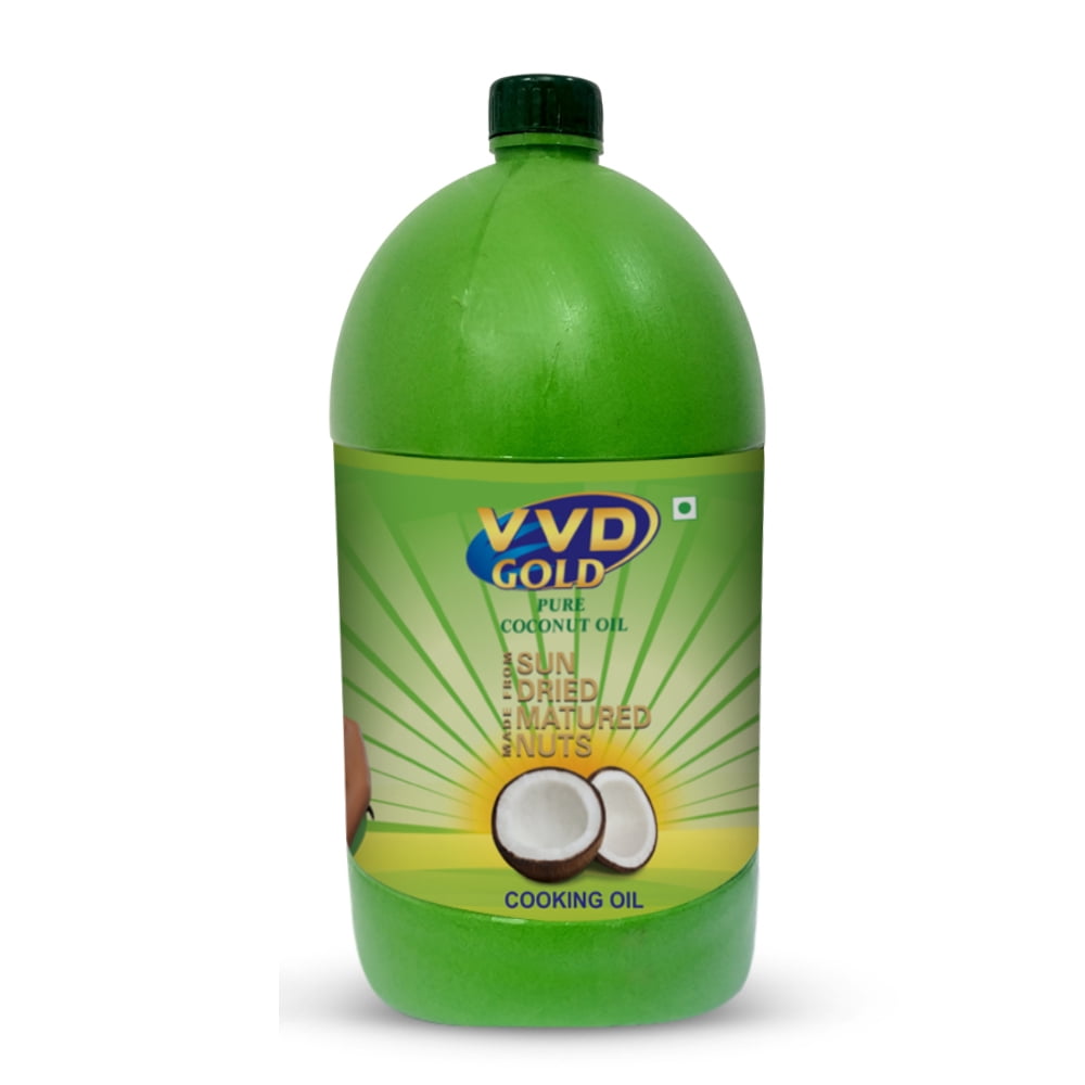VVD Gold Pure Coconut Oil 5 Litre Can For Cooking and Hair Care