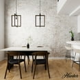 thumbnail image 3 of Hunter - Woodburn 1-light Noble Bronze, Medium Size Pendant Light, Dimmable, Modern Style, Rectangle Shaped, for Bedrooms, Dining, Living Rooms - 19814, 3 of 7