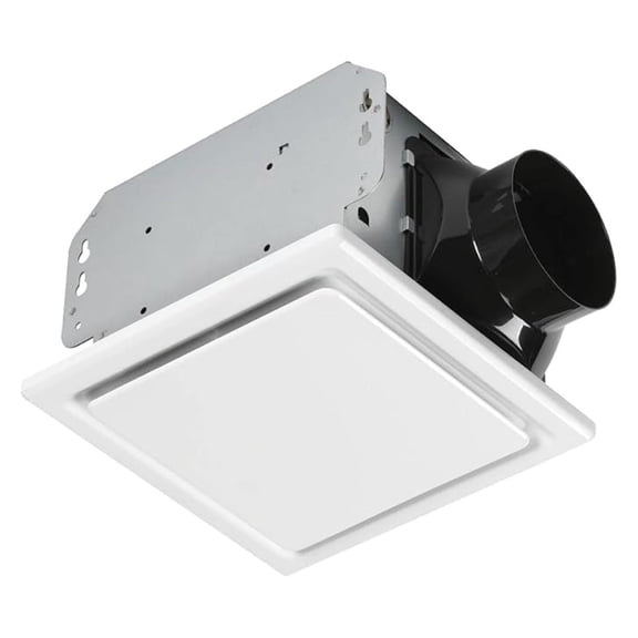 Homewerks 7140-80 Bathroom Fan Ceiling Mount Exhaust Ventilation, 1.5 Sones, 80 CFM, White
