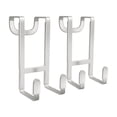 thumbnail image 2 of 2 Packs Over The Door Hooks, No Drill Wall Hooks for Hanging Coat, Towel, Bag in Bathroom, Closet, 2 of 5