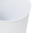 thumbnail image 4 of happimess Axel Modern Minimalist Hammered Steel 2-Gallon Wastebasket, Matte White, HPM1110D, 4 of 7