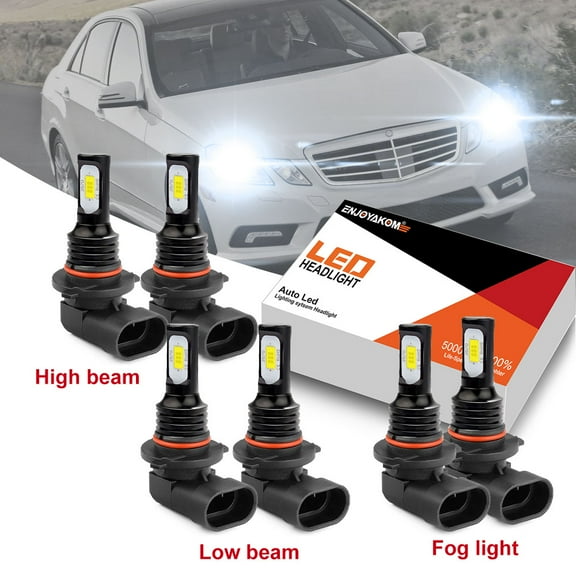 For LEXUS RX300 1999-2003 -6x LED Headlight Bulbs Combo High Low Beam Fog Light Kit 6000K Bright White