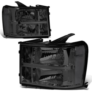 Pair Black Headlights W/ Bumper Light For 2003-06 Chevrolet Silverado 1500 2500 - Foto 6