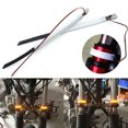 thumbnail image 1 of 2pc Amber Front Fork Tube LED Turn Signal Light Journey to Customize Chopper Cruiser MOTO-, 1 of 4