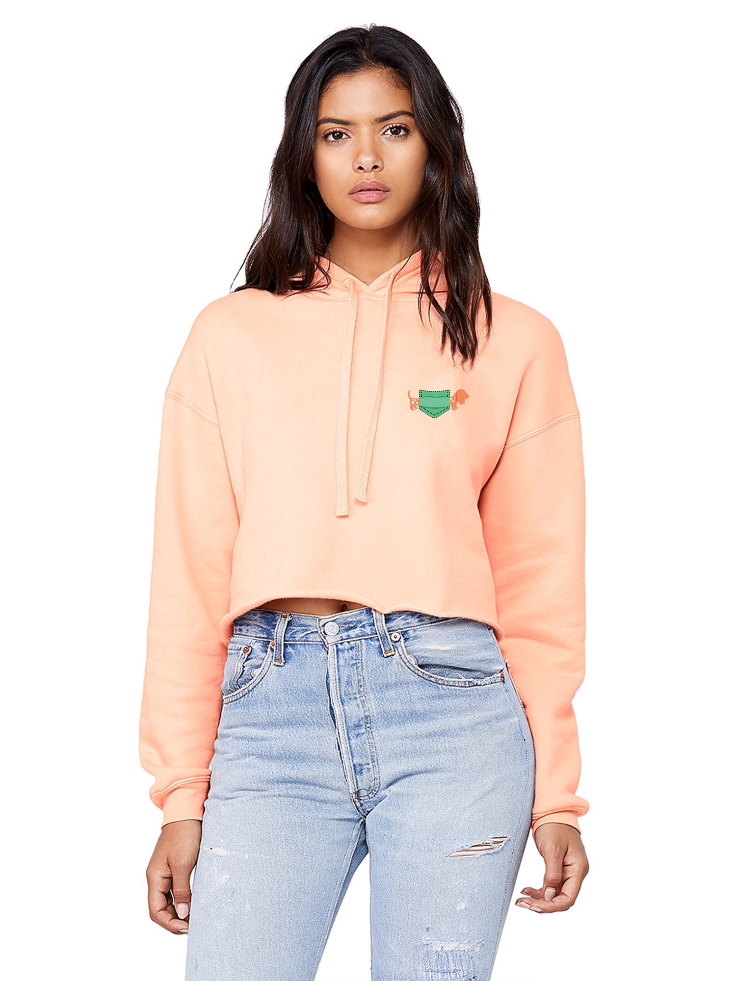 hooded cropped tops
