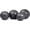 Black SET - 10 15 20 25 LBs, variant on bintiva Non Bounce Slam Ball - Exercise Weighted Deadball for Workout and Fitness Routines - Medicine Dead Weight Ball
